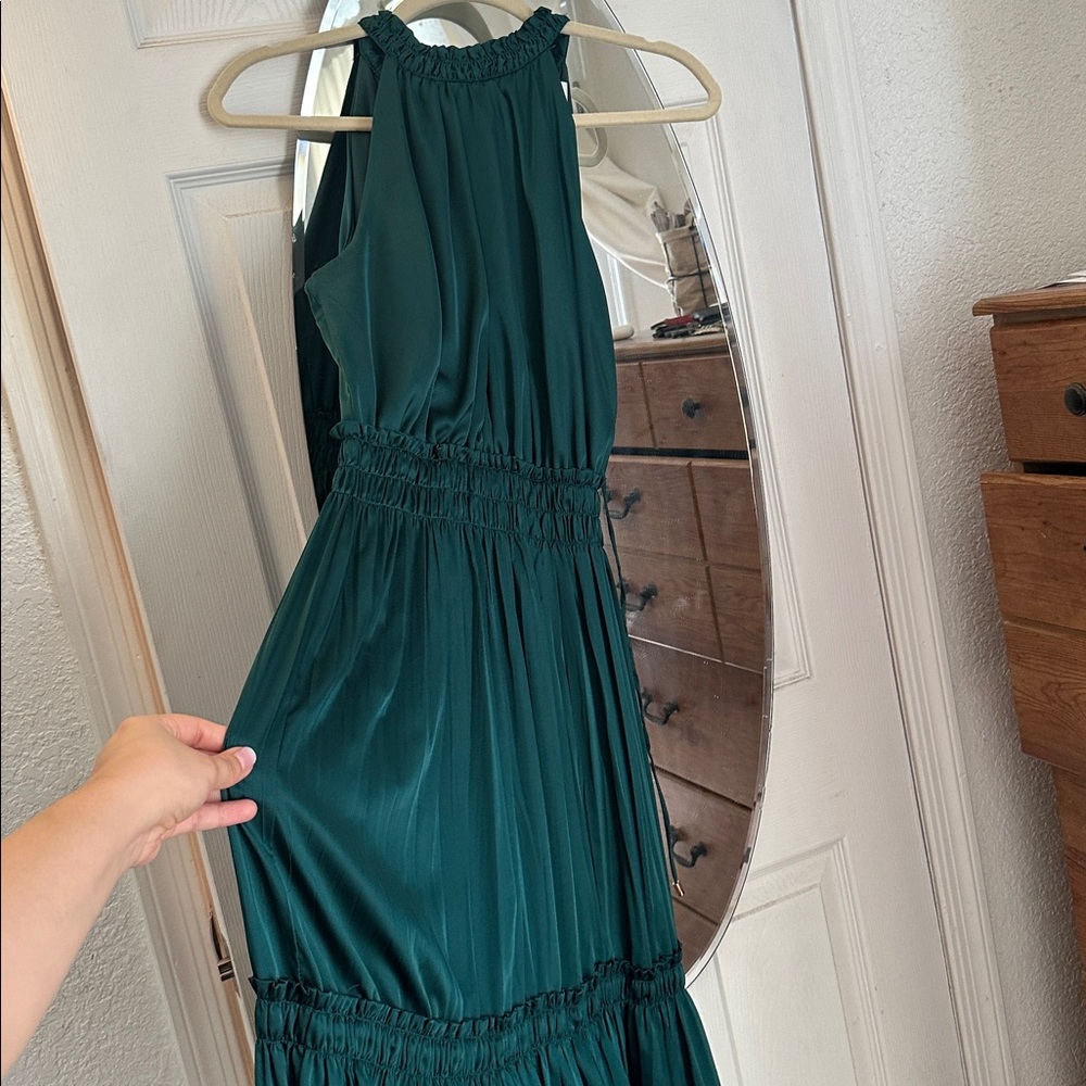 Nicole Miller Teal Sleeveless Dress - Picture 5 of 10
